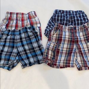 4 pairs Boy plaid shorts